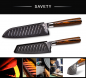 Preview: Wolfblood Zeuß Santoku Damastmesser Küchenmesser LH Lifestyle Kochmesser